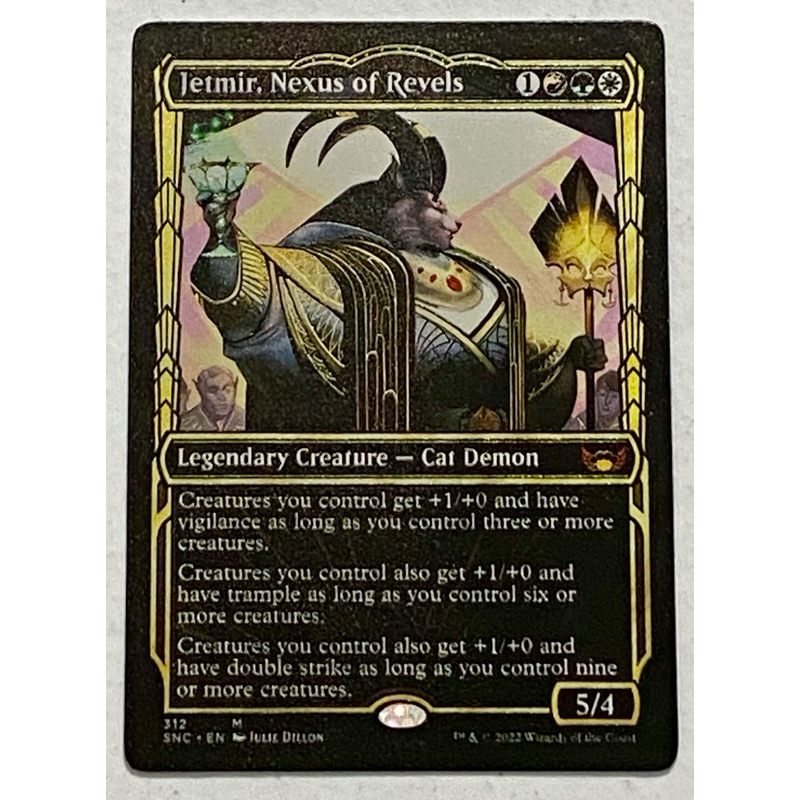 Metal Card Magic Cards MTG Jetmir Nexus Of Revels Showcase