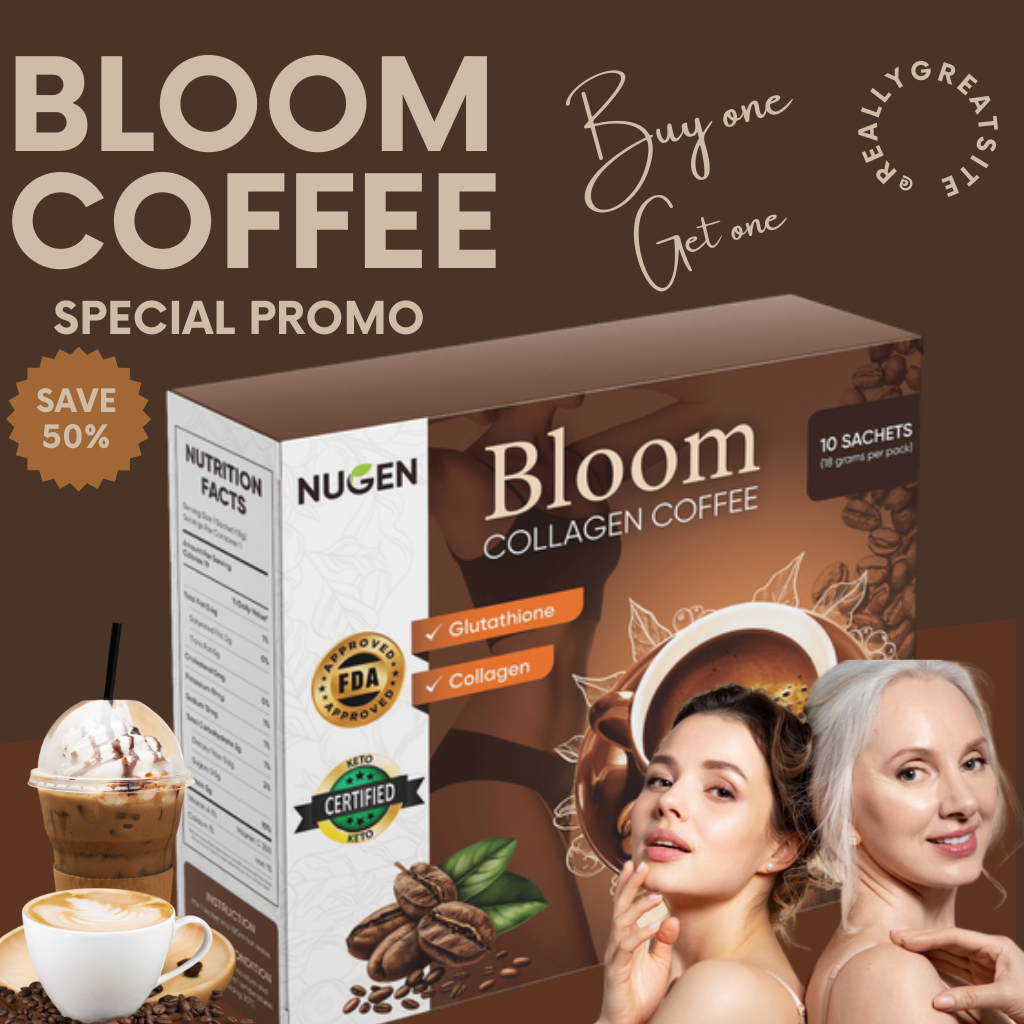 NUGEN Bloom Collagen Coffee Original 100 Robusta Collagen Drink