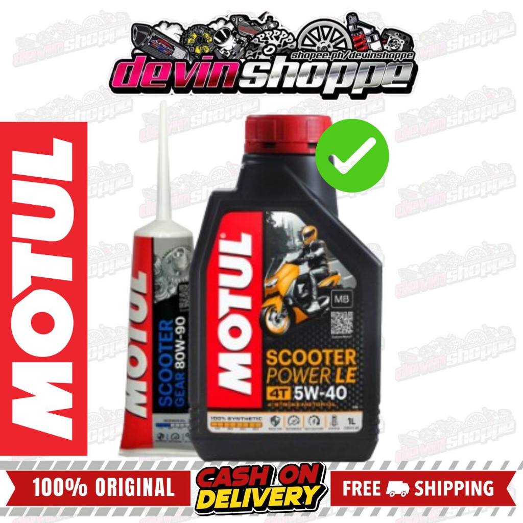 Motul Scooter Power Le W With Motul Gear Oil Shopee Philippines