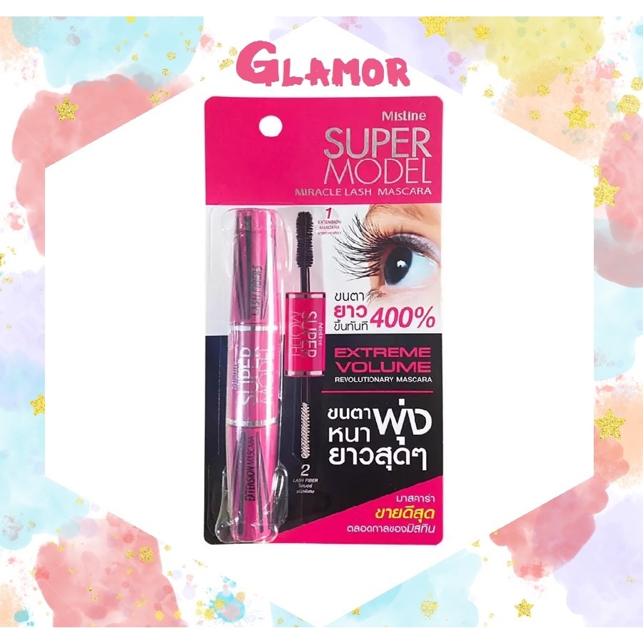 Mistine Random Ver Super Model Miracle Lash Mascara Black G