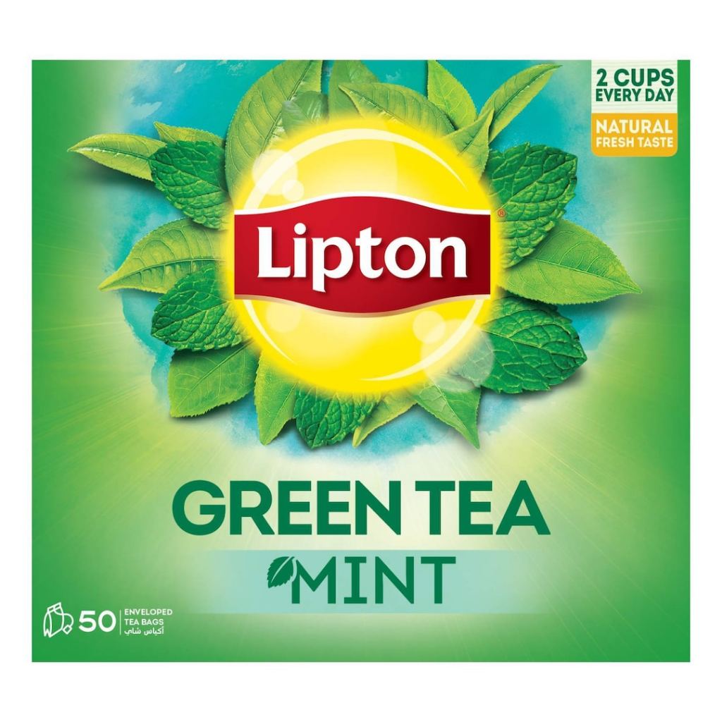 Lipton Green Tea Mint 50 Enveloped Tea Bags Shopee Philippines