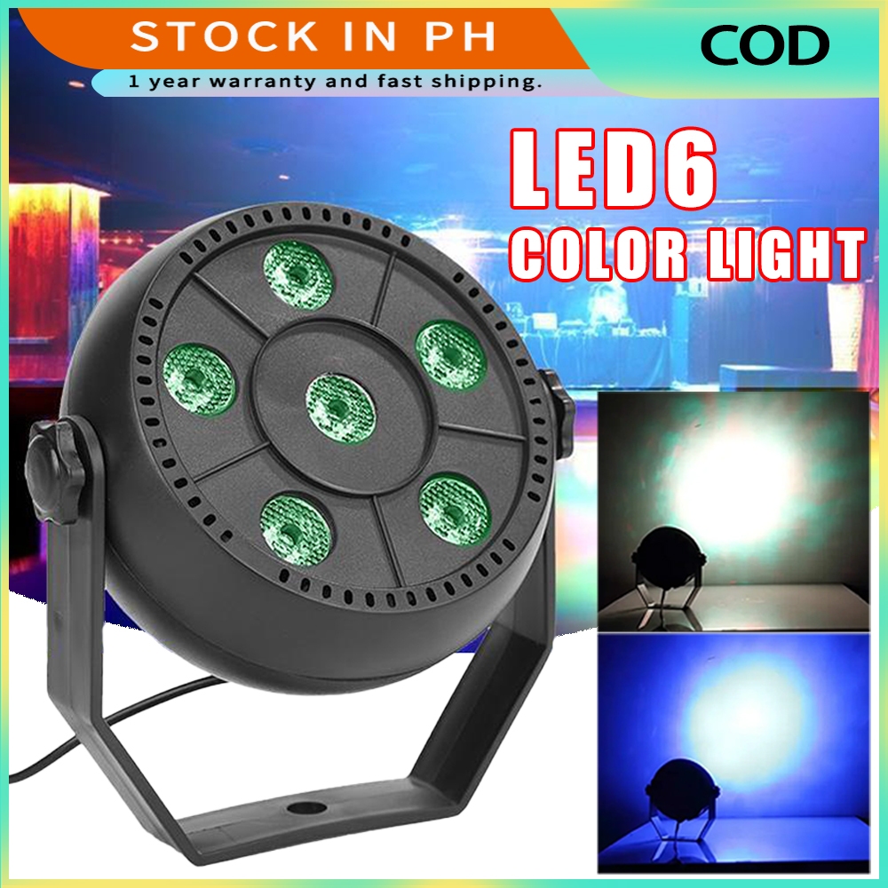 New Mini 13W 6 LED RGB 3in1 Wash Effect Stage Par Lights Auto Sound