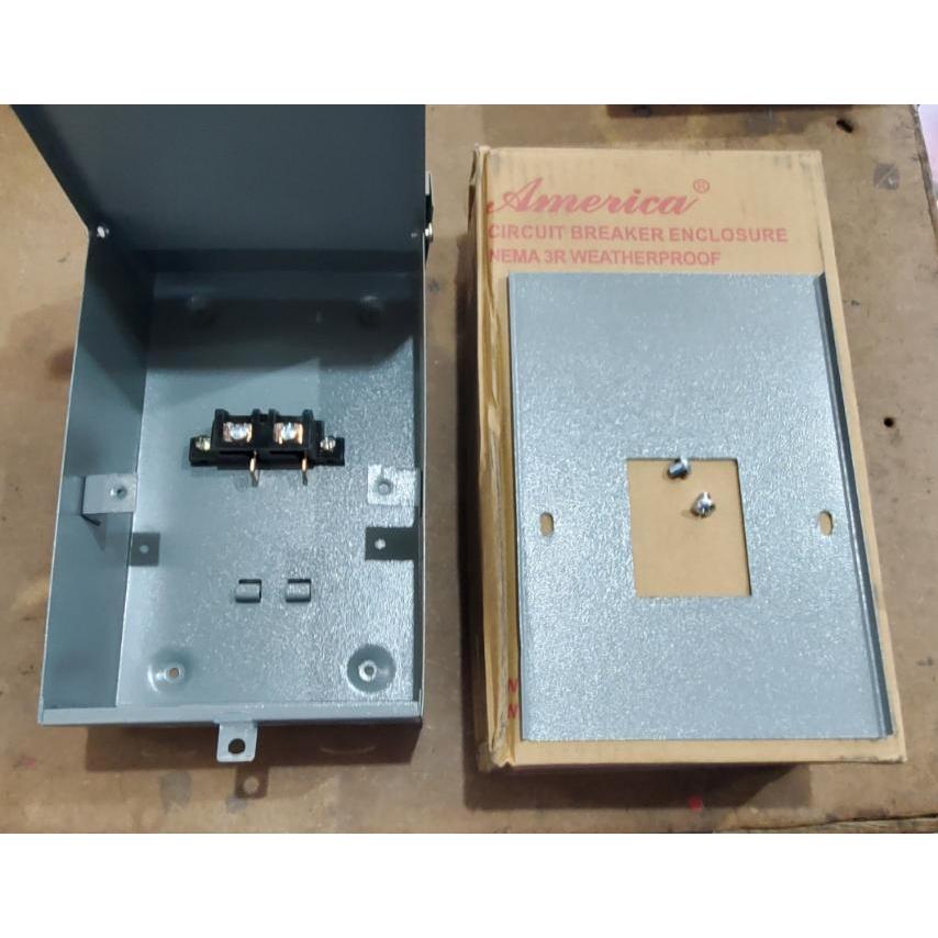 NEMA 3R PLUG IN WEATHER PROOF OUTDOOR CIRCUIT BREAKER ENCLOSURE