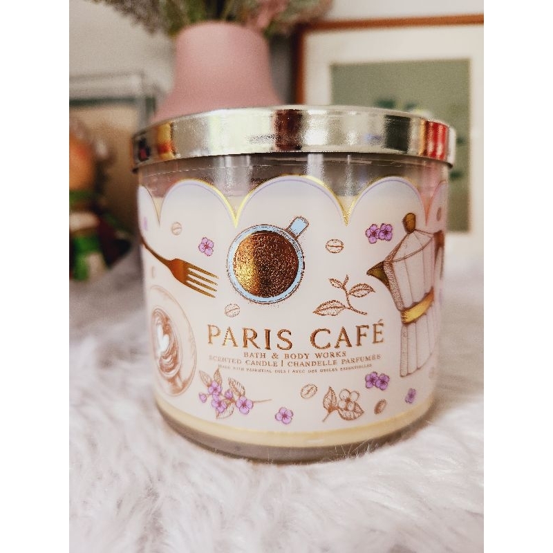 Paris Cafe 3 Wick Candle Bath And Body Works White Barn Shopee