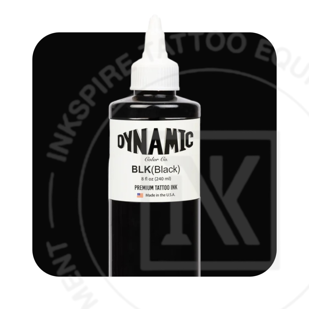 Dynamic Black Tattoo Ink 8oz Bottle Original USA INKSpire Tattoo