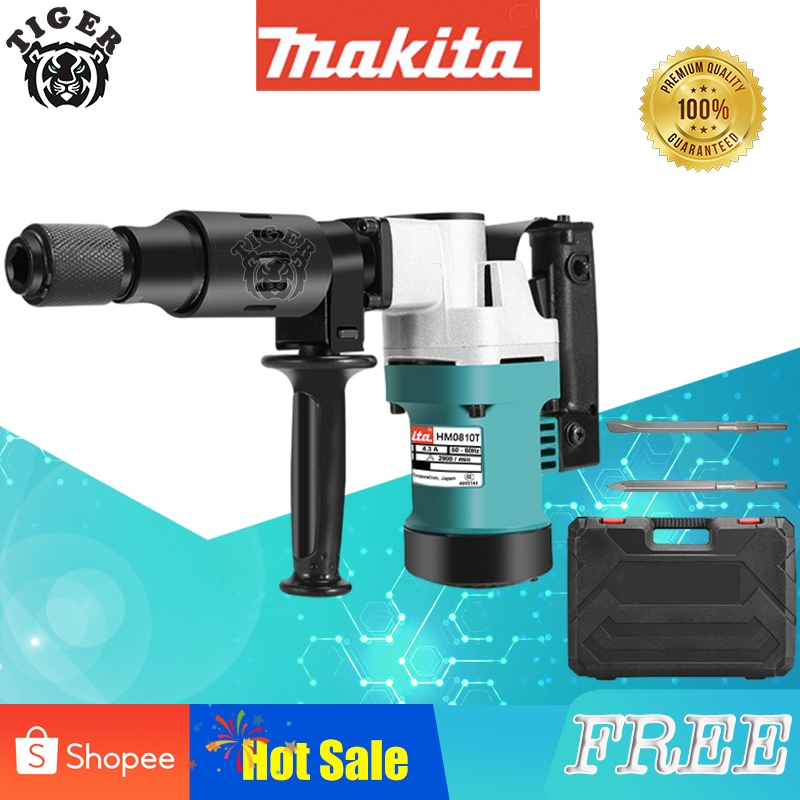 Makita HM0810 Demolition Hammer Chipping Gun Heavy Duty Portable Jack