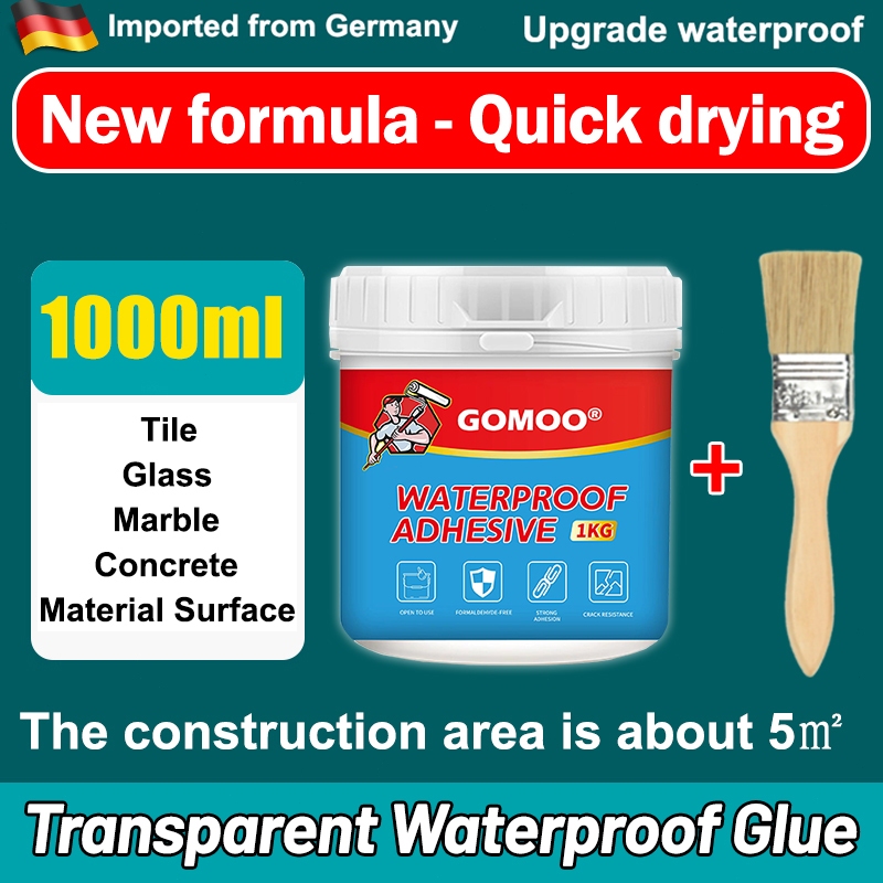 1000g With Brush Super Waterproof Glue Adhesive Coating Repair Crack