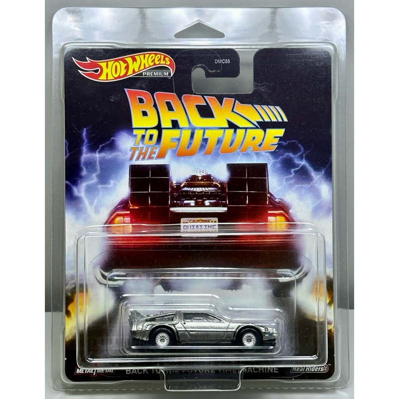 Hot Wheels Premium Back To The Future Machine Dmc Delorean With Free