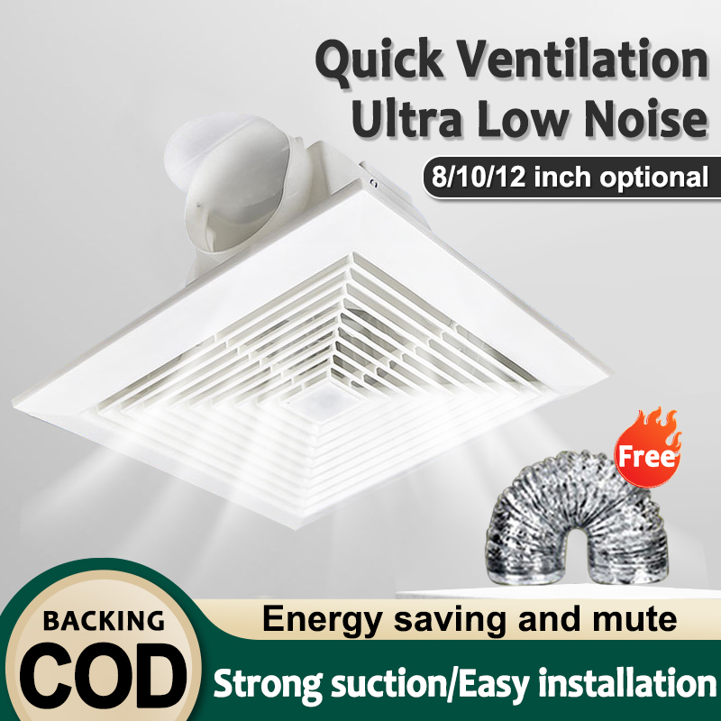 Super Silent Exhaust Fan Ceiling Mute Large Suction Louver Ventilation