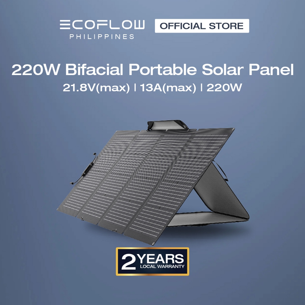 Ecoflow W Bifacial Portable Solar Panel Shopee Philippines