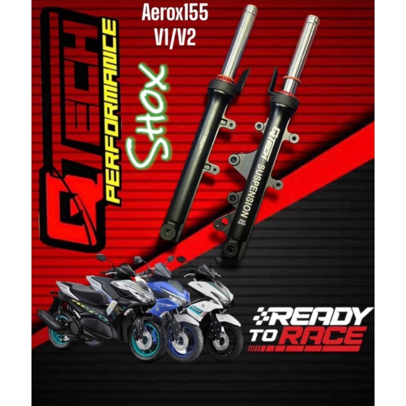 Qtech Front Shock Assy Aerox V1 Aerox V2 Shopee Philippines