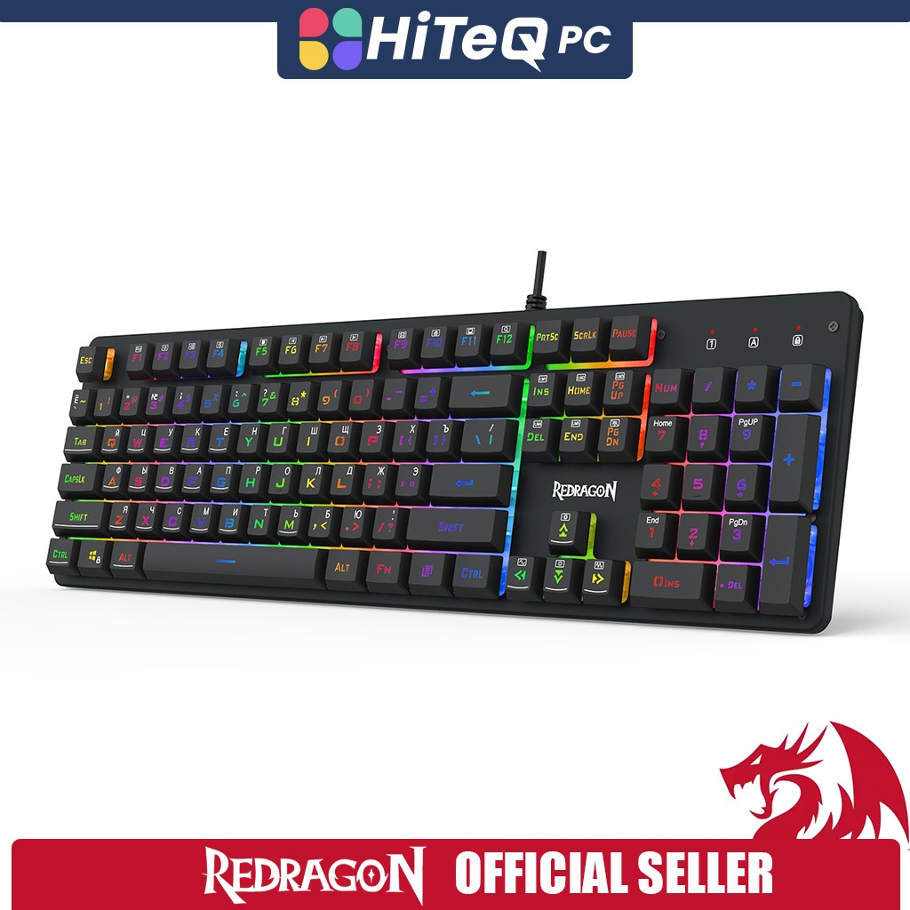 HiteqPC Redragon K514 Nagato RGB Wired Gaming Membrane Keyboard