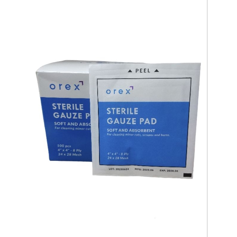 Gauze Pad X Sterile Orex Sold Per Box Pcs Shopee Philippines