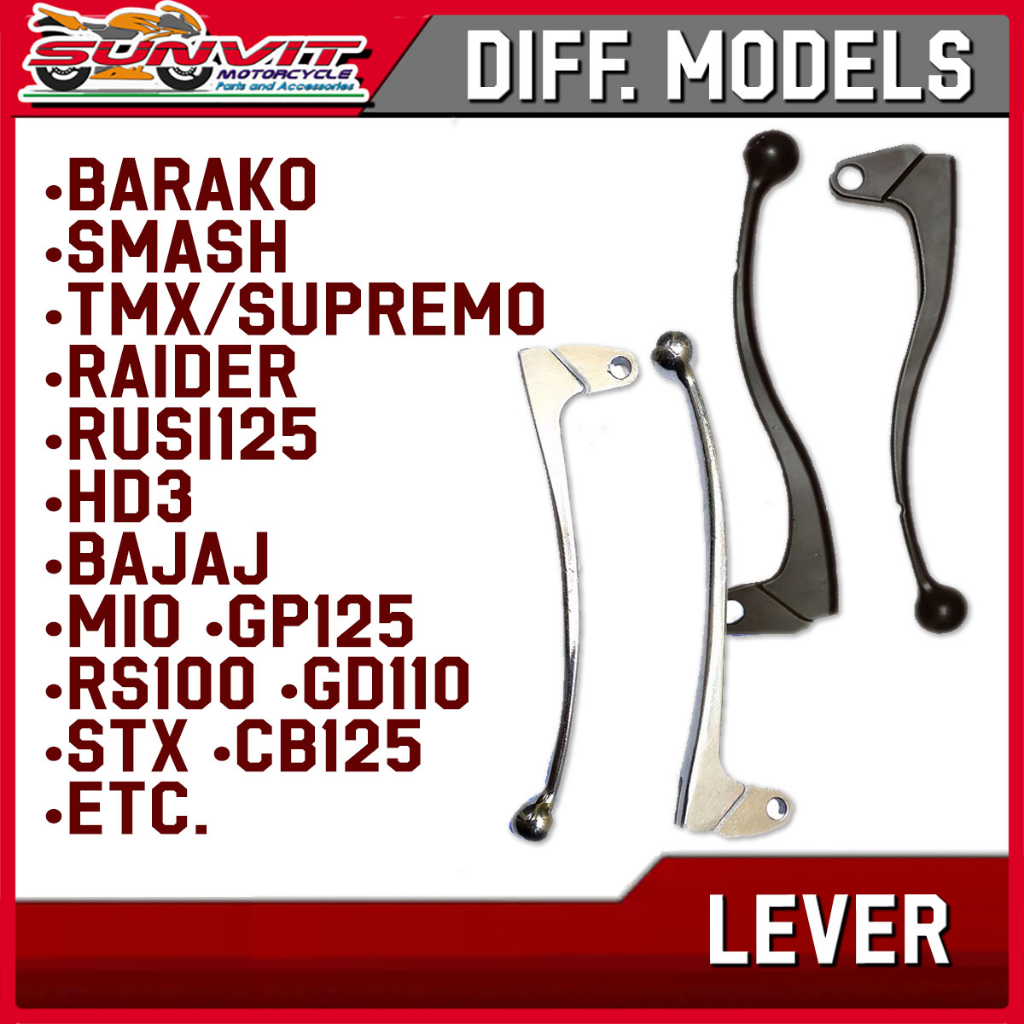 Motorcycle Brake Lever Barako Mio Ct Stx Hd Cb Rusi Tmx Smash