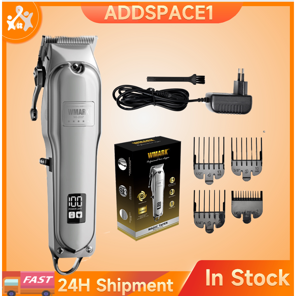 WMARK Professional NG 2037 All Metal Digital Cordless Hair Clipper