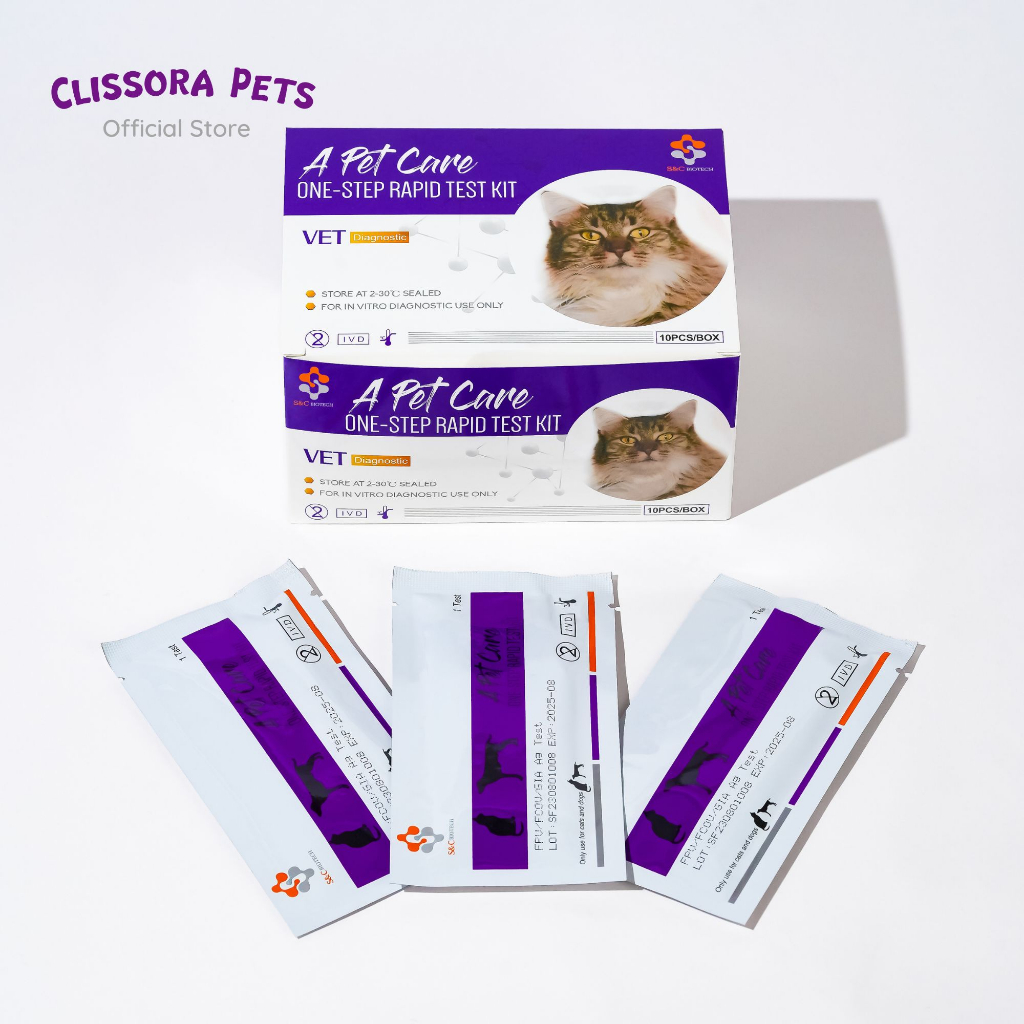 Clissora Pets Fpv Fcov Gia Feline Antigen Rapid Test Kit Shopee