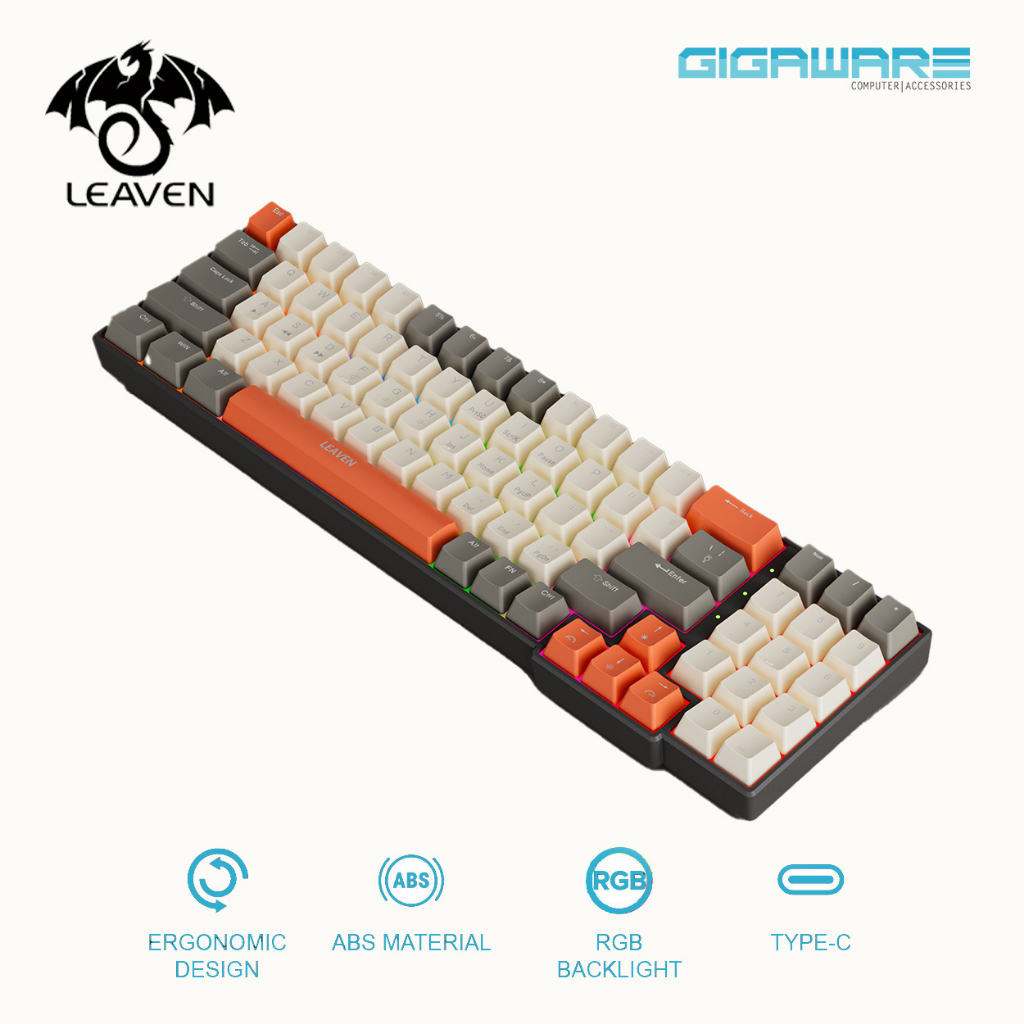 Leaven K Keys Rgb Backlight Wired Detachable Hot Swappable