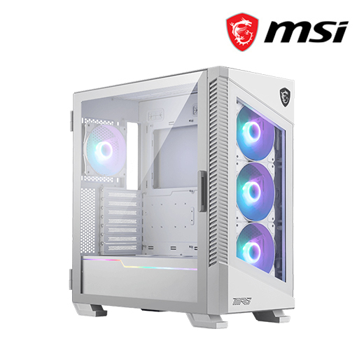 Msi Mpg Velox R White Pc Case Mid Tower Tempered Glass White