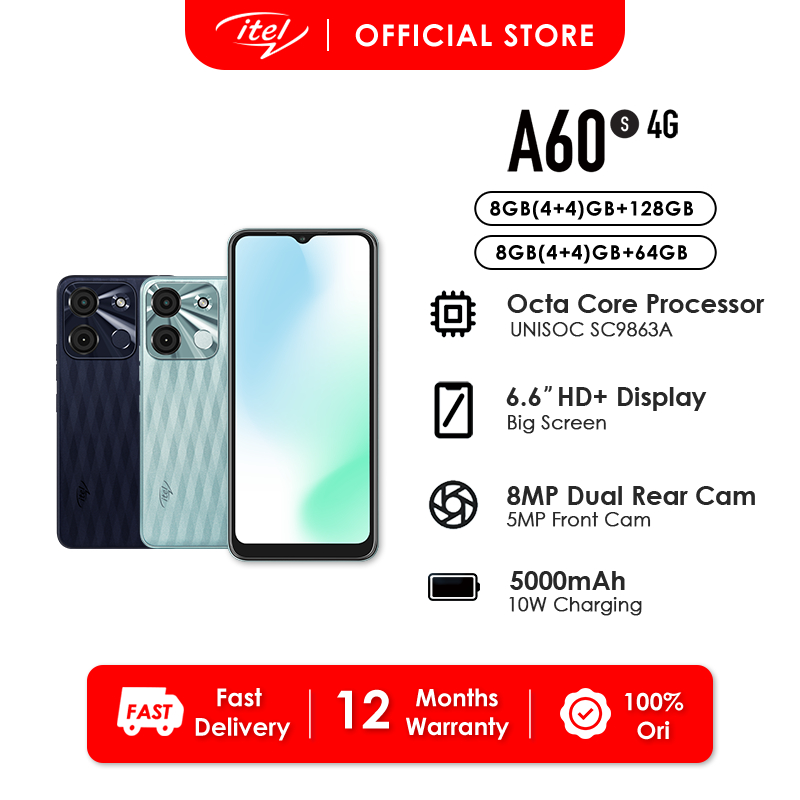 Itel A60s Ram 8gb 4 4gb Rom 128gb Shopee Philippines