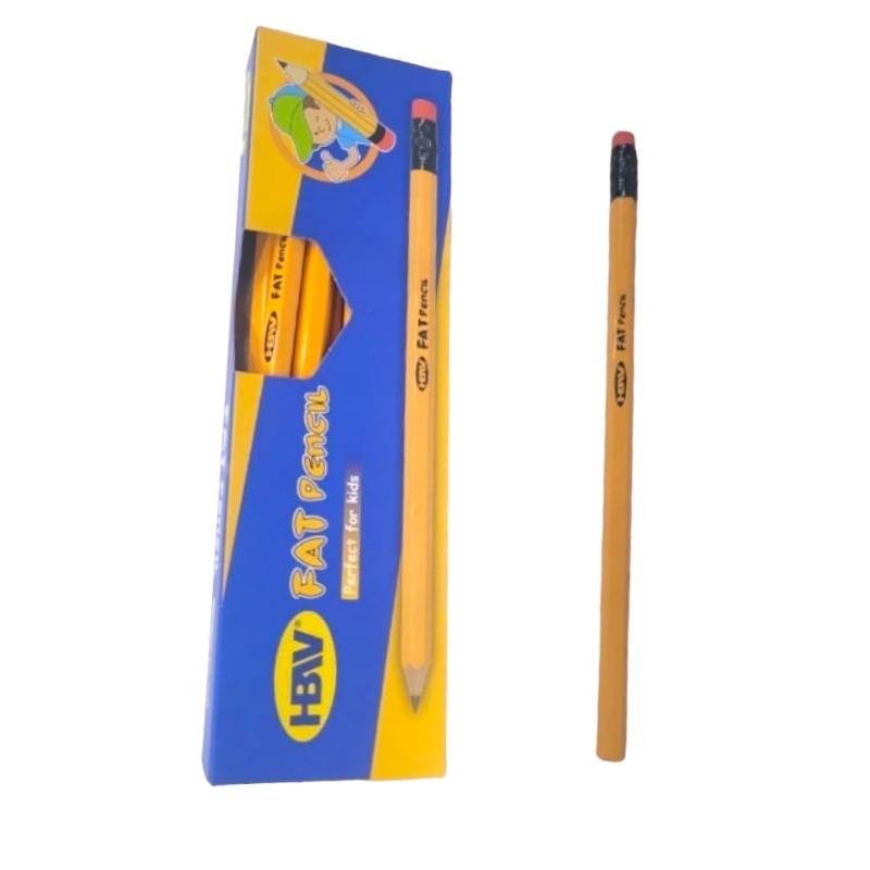 Pieces Hbw Yellow Pencil Fat Hb Shopee Philippines