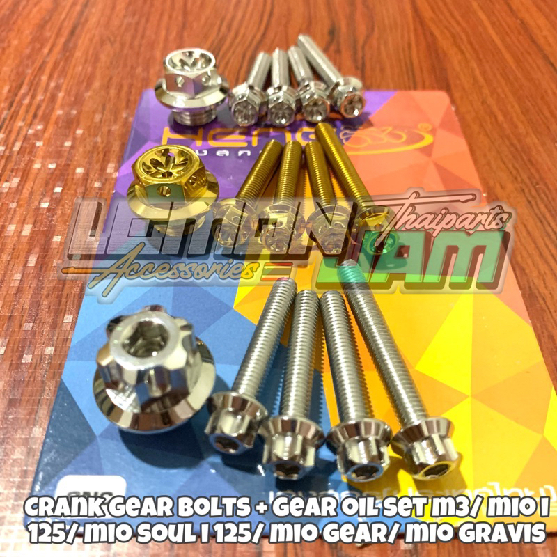 Heng Crankgear Bolts Mio I Mio Gear Soul I Mio Gravis