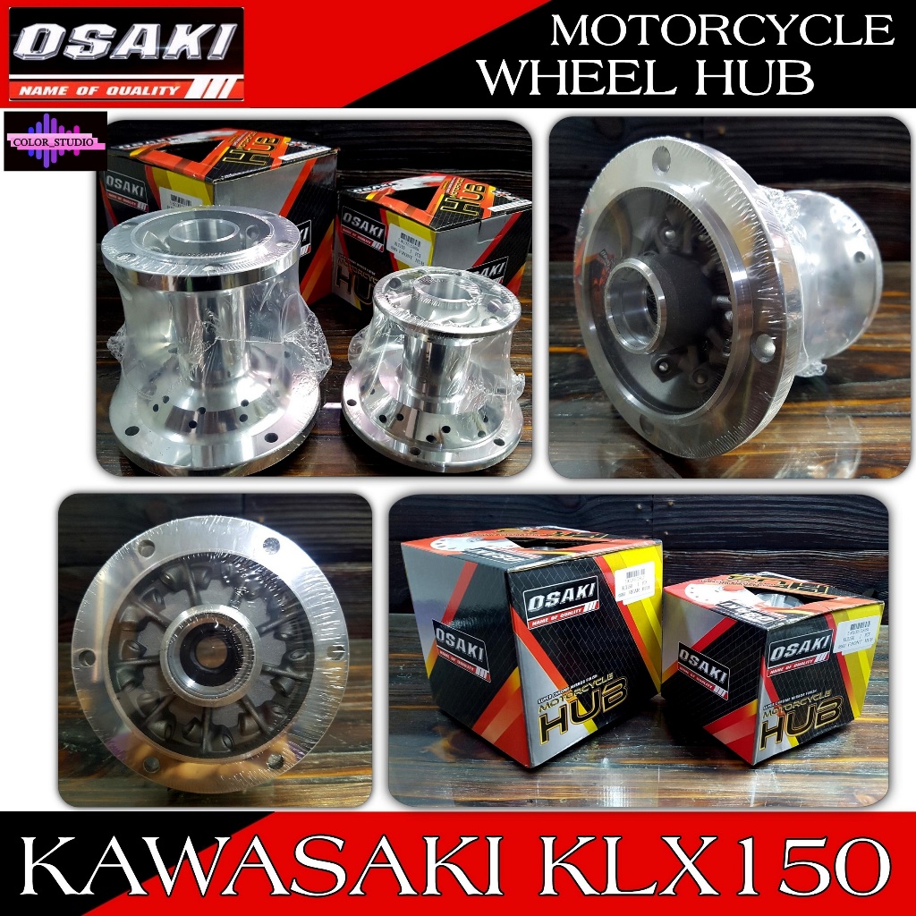 OSAKI Wheel Hub For KAWASAKI KLX150 Front And Rear Chrome Finish Made