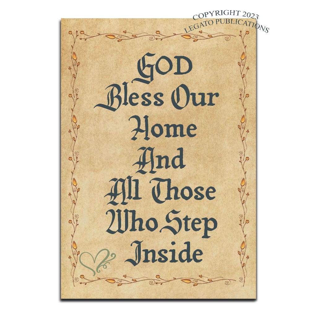 Wall Decor Home Decor God Bless Our Home Wood Sign Inspirational Bible