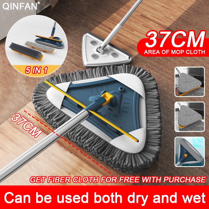 Rotatable Multifunctional Telescopic Triangle Mop Cleaning Mop