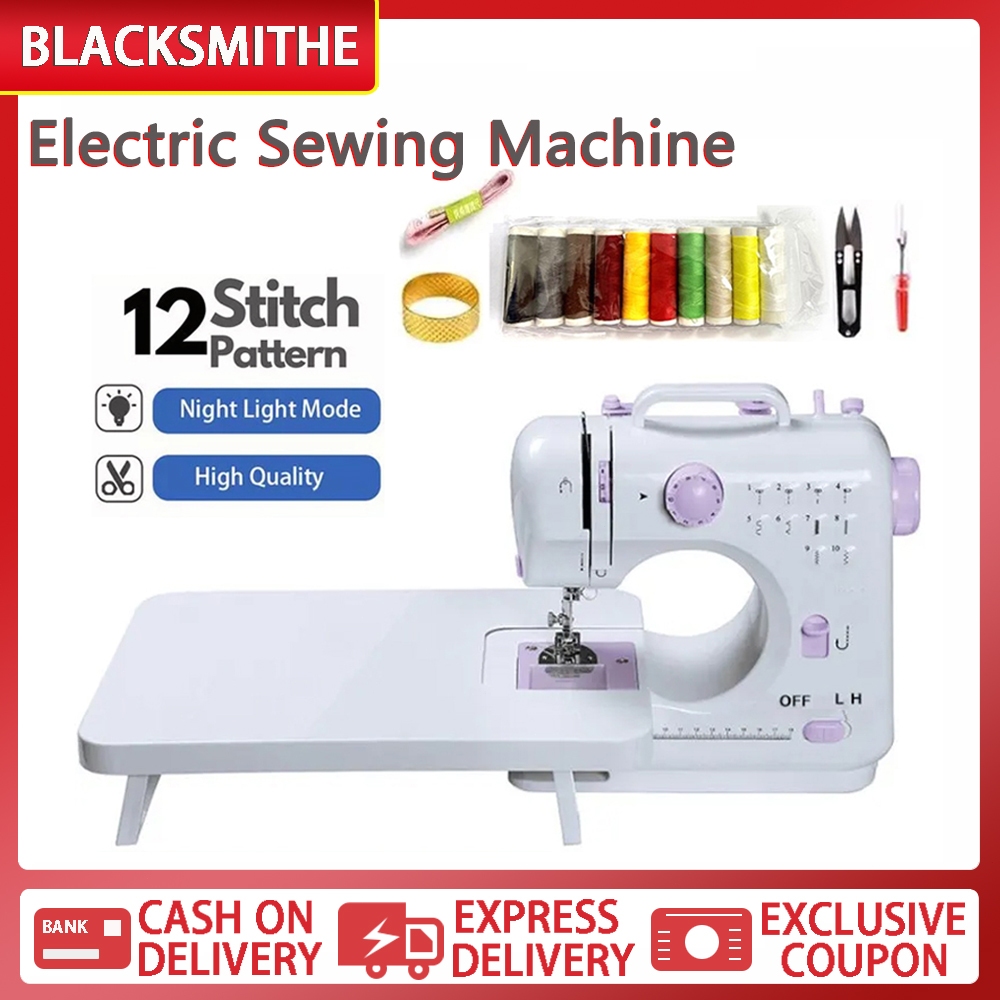 Portable Electric Sewing Machine 12 Stitches Mini Household