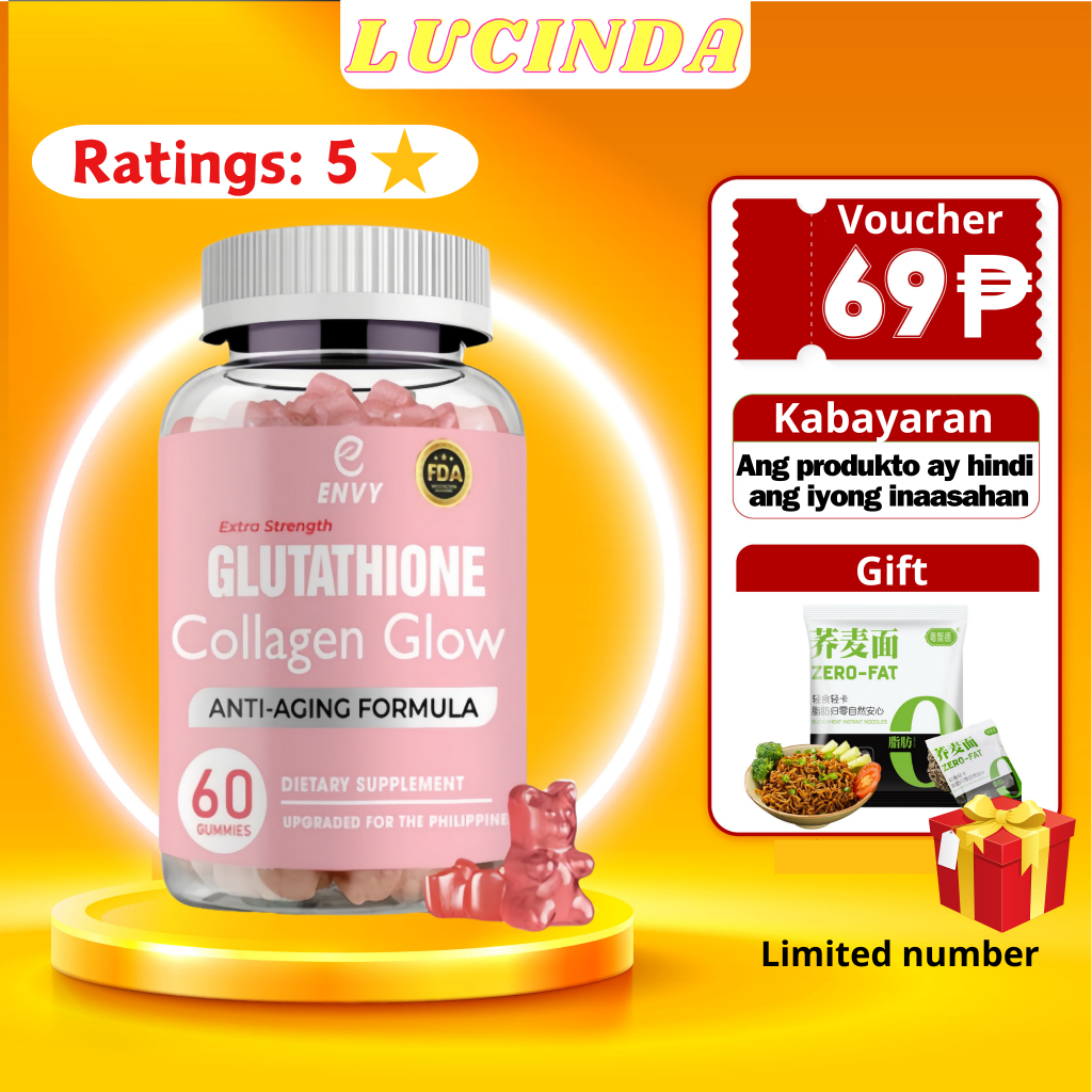 Envy Glutathione Collagen Glow Glutathione Gummies Capsule Nature Anti