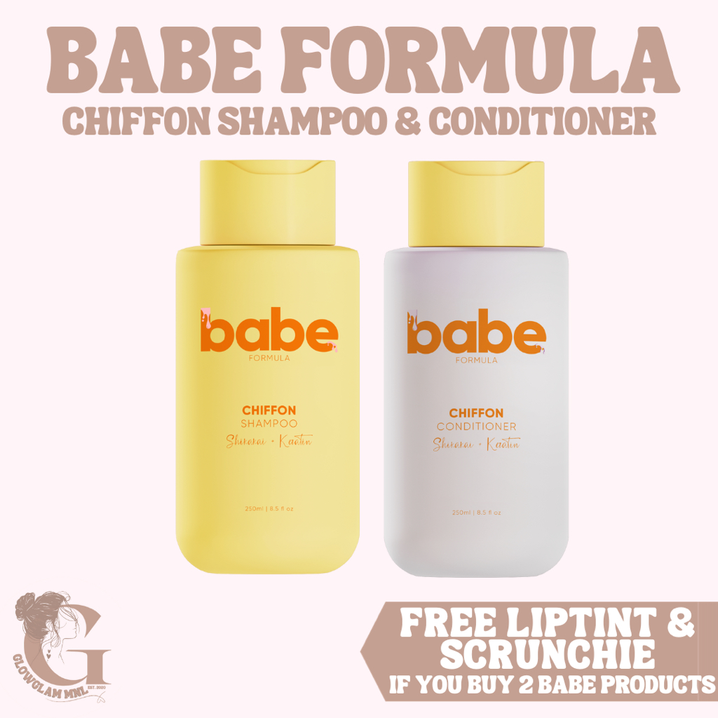 WITH FREEBIE Babe Formula Chiffon Shampoo Conditioner Shikakai For