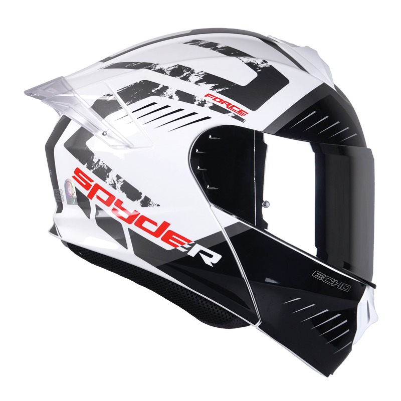 Spyder Force Gd S Echo Modular Dual Visor Helmet Free Clear Visor