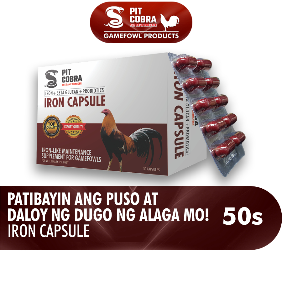 Pit Cobra Iron Capsule Caplets Para Sa Matibay Na Puso At