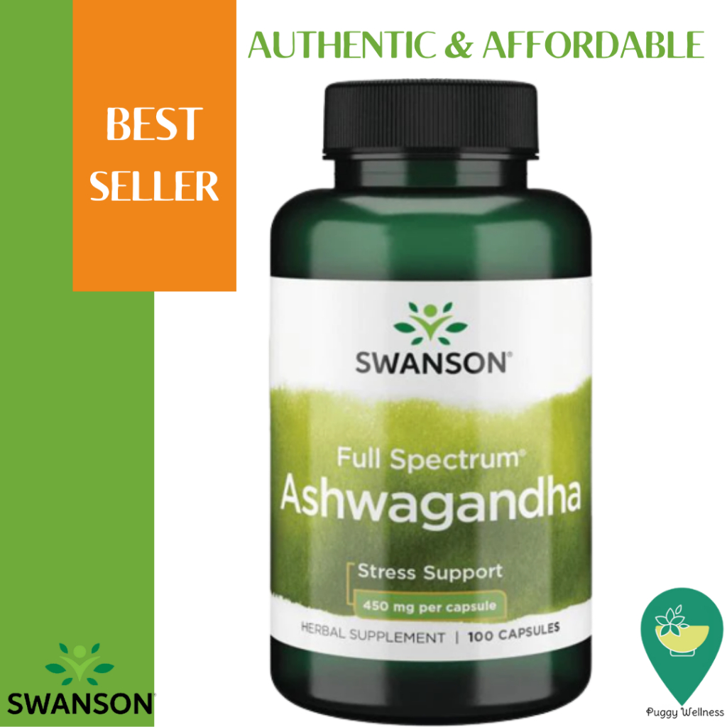 Swanson Ashwagandha Full Spectrum Stress Support 450mg 100caps Expiry