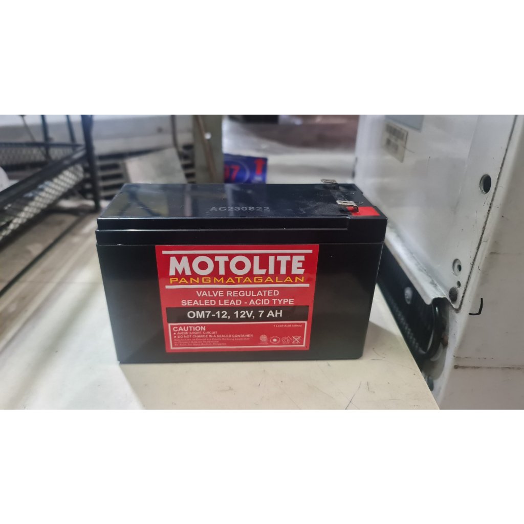 Motolite UPS VRLA Battery OM7 12 12V 7Ah 20hr Rechargeable Back Up