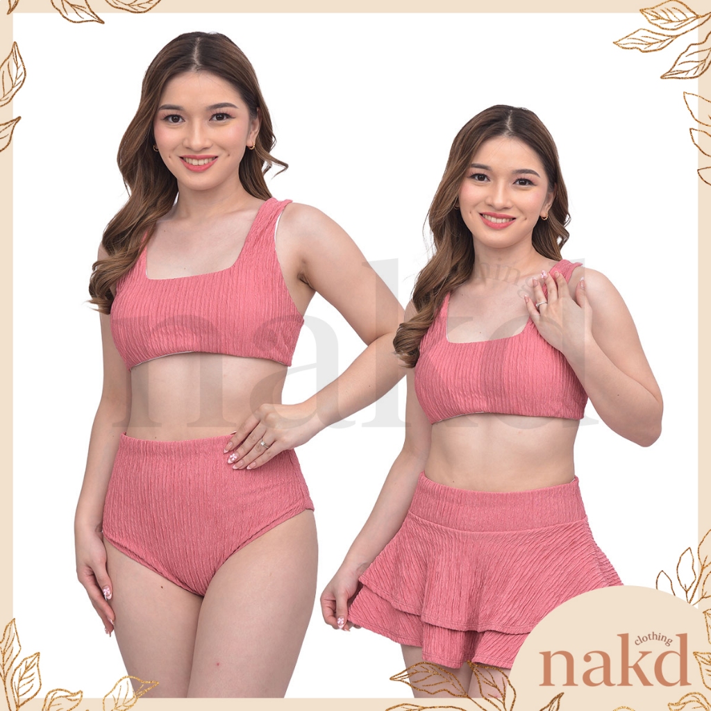 Nakd Fashion Winola In Summer Sexy Beach Boho Padded Bikini Skater