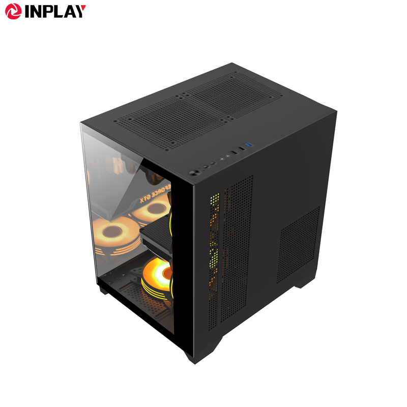 Inplay Seaview S Micro Atx Gaming Pc Case With Tempered Glass