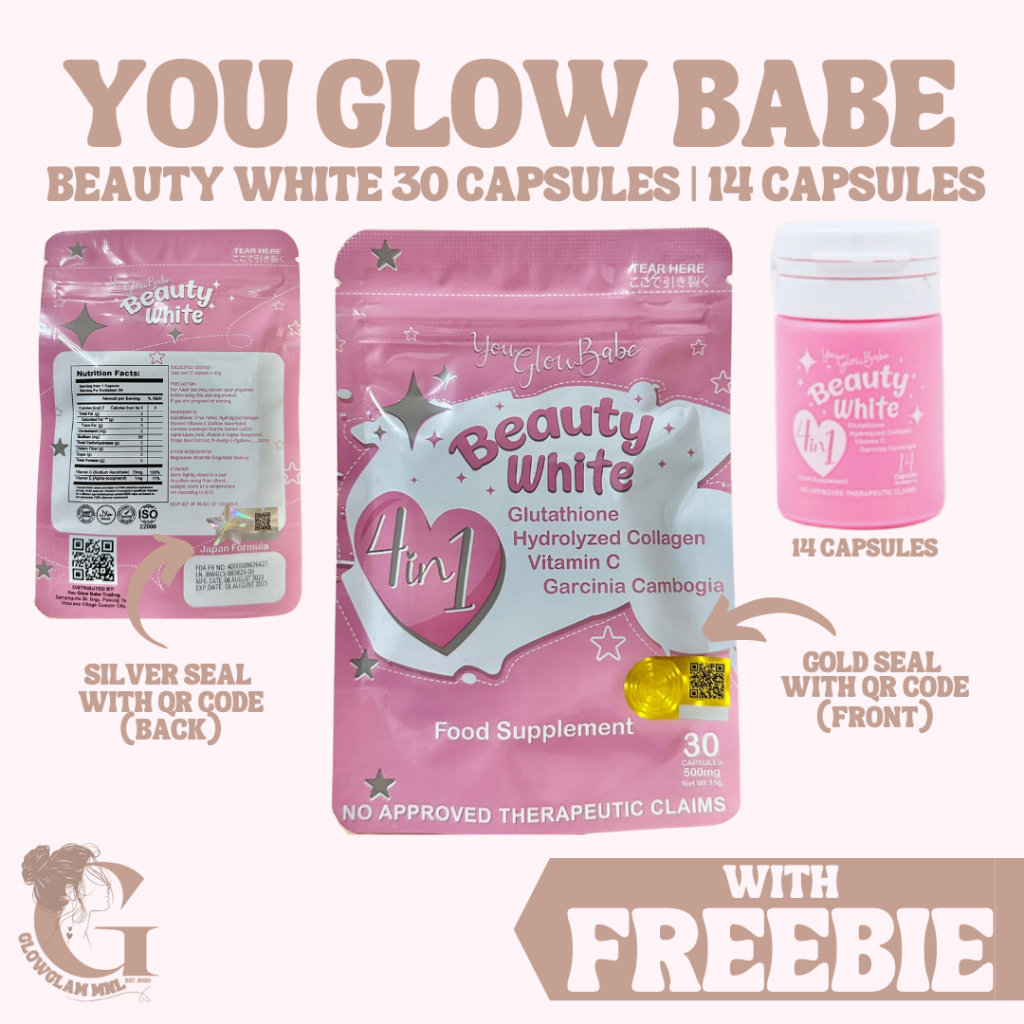 With Freebie You Glow Babe Beauty White In Glutathione Collagen