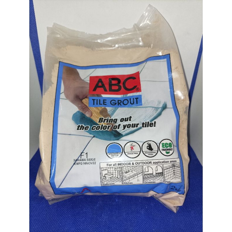 Abc Tile Grout Original Kg Per Pack Various Pack Shopee Philippines