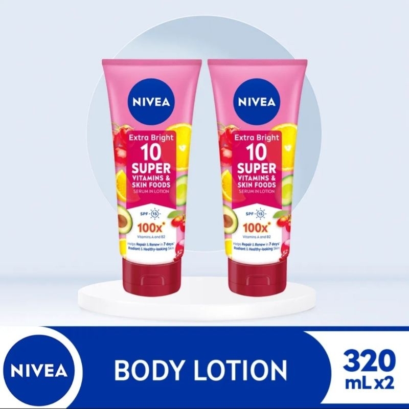 Buy Take Nivea Extra Bright Lotion Super Foods Vitamins Skin