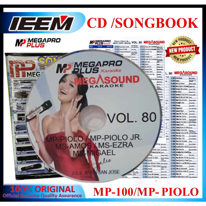 Megapro Plus Songbook Songlist Cd Mp Piolo Vol Orig Shopee