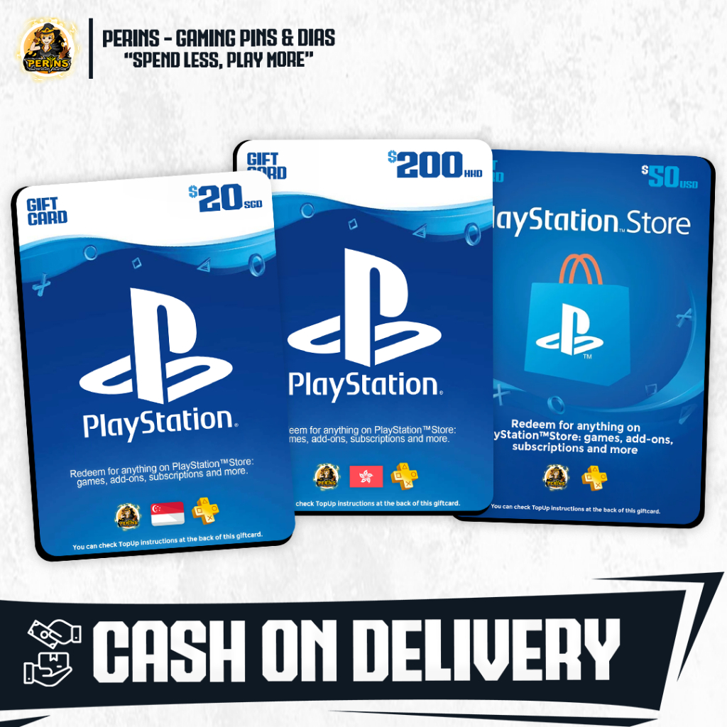 PSN Playstation Network Gift Cards US HKD SGD By PerinsPH