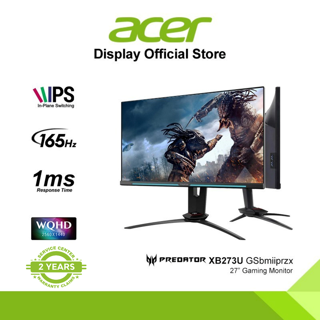 Acer Predator 27 2K Gaming Monitor XB273U V3bmiiprzx GSync DP HDMI