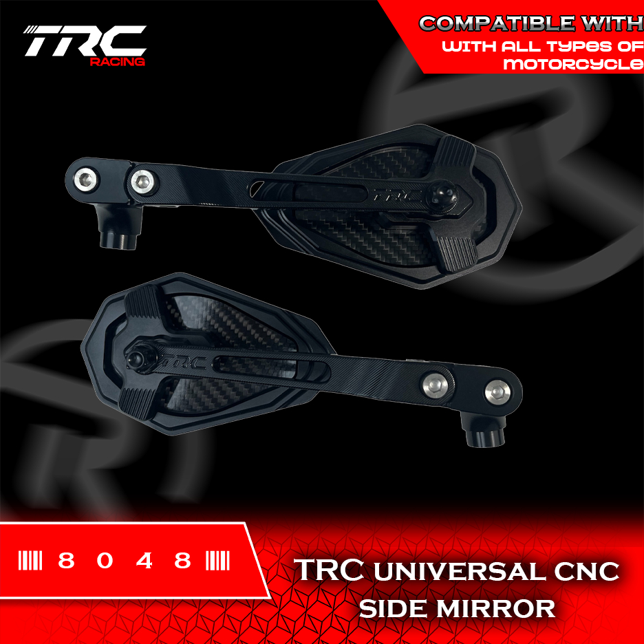 TRC Racing Stem Mount Universal CNC Side Mirror LTO APPROVED 8048