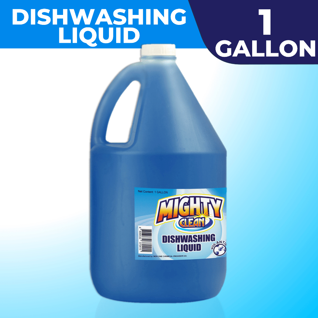 Mighty Clean Dishwashing Liquid Blue Antibacterial Dwl Blue