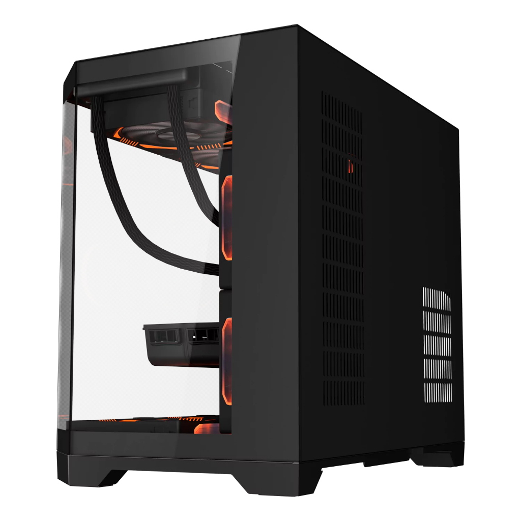 EDGE COOLMAN Spectra Dual Chamber MATX ITX PC Chassis Shopee