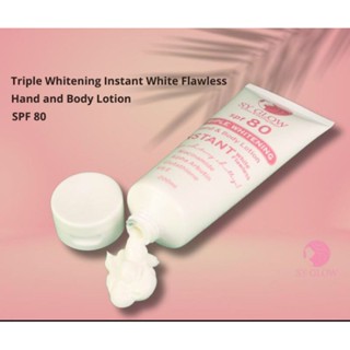 SY GLOW BEAUTY SET TRIPLE WHITENING INSTANT LOTION SPF80 10X ICE CREAM