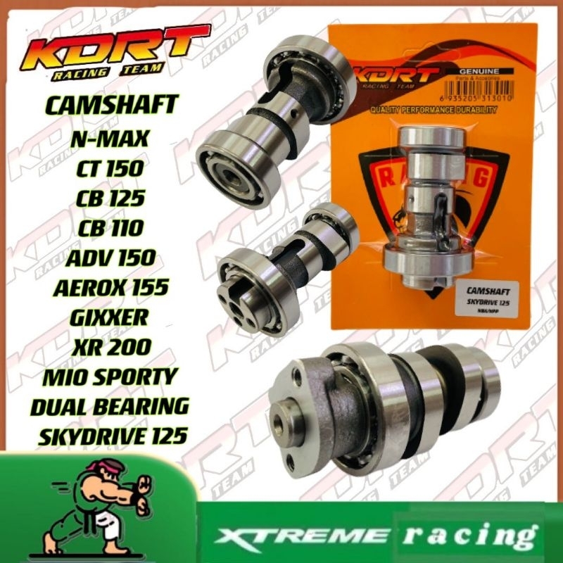 CAMSHAFT STOCK KDRT FOR MIO N MAX AEROX 155 ADV 150 SKYDRIVE 125 CB 110