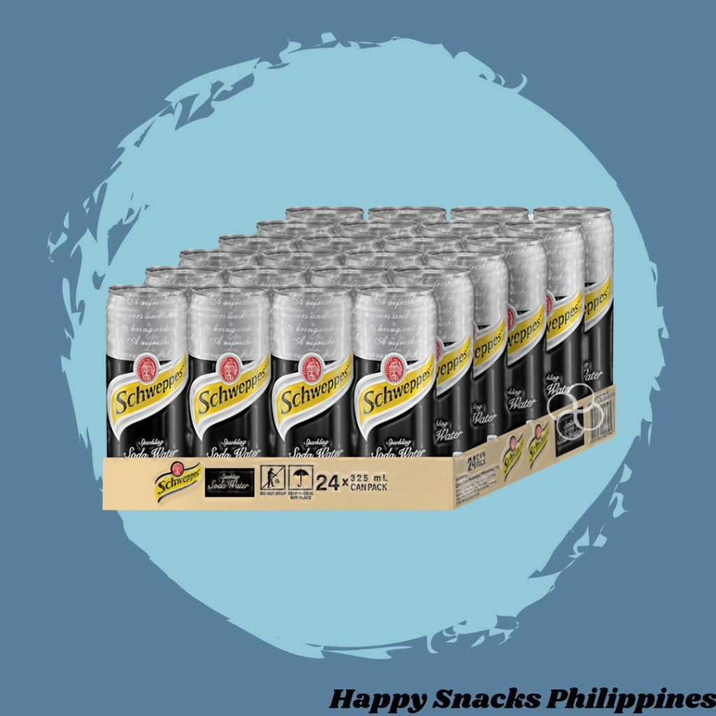 Schweppes Sparkling Soda Water 24 Cans X 330mL Shopee Philippines