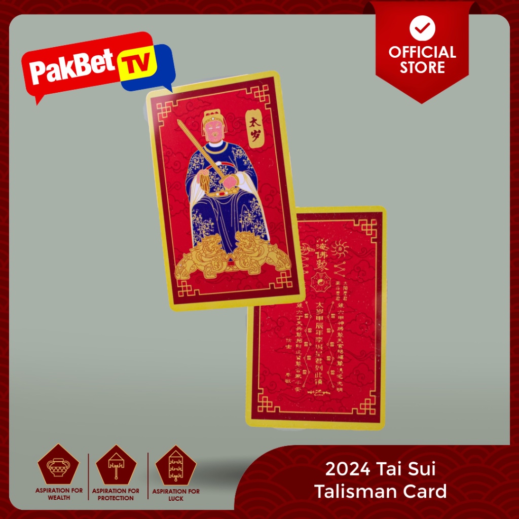 Tai Sui Talisman Card Feng Shui By Pakbet Tv Shopee Philippines